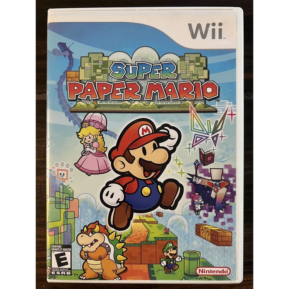 Super Paper Mario with Manual (Nintendo Wii, 2007) Tested